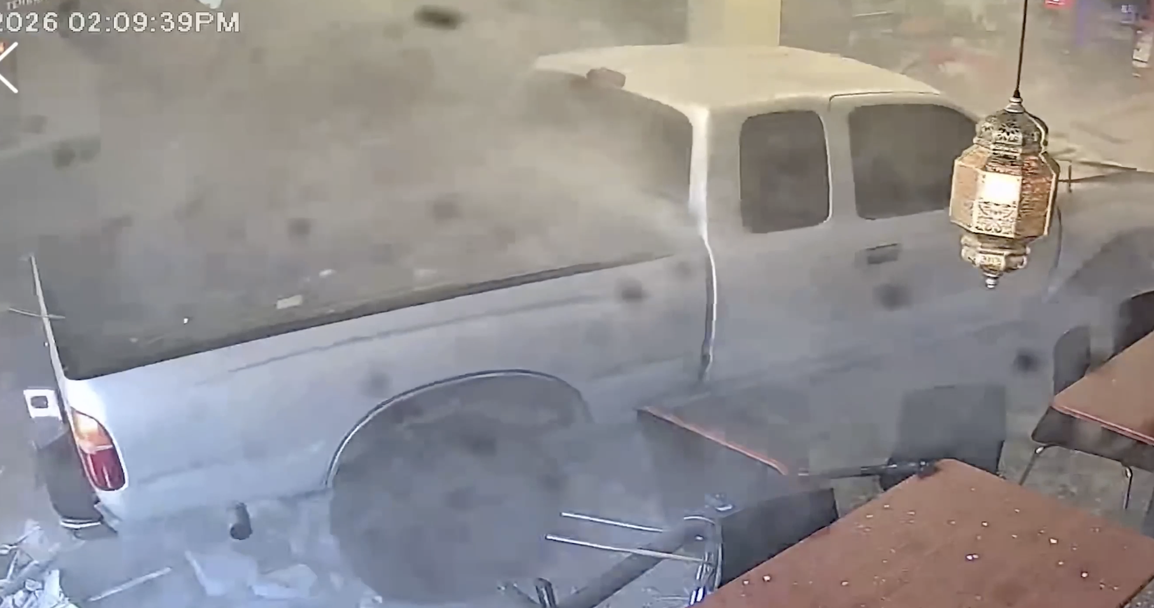 Watch: Suspected drunk driver crashes truck into California restaurant — Radnor Dining news